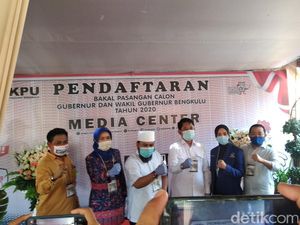 Didukung PAN-NasDem-Hanura, Walkot Bengkulu Daftar Pilgub ke KPU