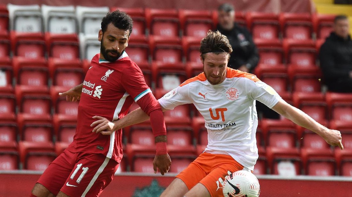 Liverpool vs Blackpool di laga uji coba berakhir dengan kemenangan The Reds 7-2. (Foto: Twitter @LFC)