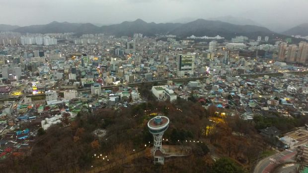 Sajik View Tower Observatory in Gwangju, Jeollado, South Korea, Asia