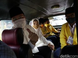 Naik Angkot, Rohidin-Rosjonsyah Daftar ke KPU Provinsi Bengkulu