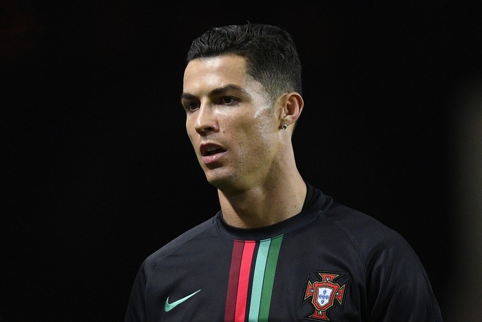 FARO, PORTUGAL - NOVEMBER 14: Cristiano Ronaldo of Portugal in action during the UEFA Euro 2020 Qualifier match between Portugal and Lithuania at Algarve Stadium on November 14, 2019 in Faro, Portugal. (Photo by Octavio Passos/Getty Images)