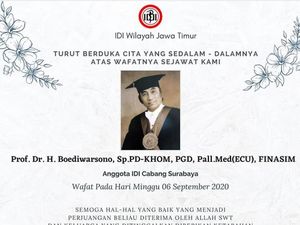 Guru Besar Unair yang Meninggal Karena COVID-19 Ikut Rawat Pasien Corona Guru Besar Unair yang Meninggal Karena COVID-19 Ikut Rawat Pasien Corona
