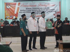 Tiga Paslon Bakal Bersaing di Pilkada Sidoarjo