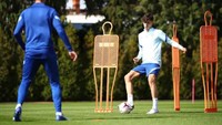 Havertz sedang melatih umpannya. Foto: Chelsea