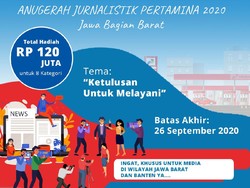 Pertamina Gelar AJP 2020 Jawa Bagian Barat, Total Hadiah Rp 120 Juta