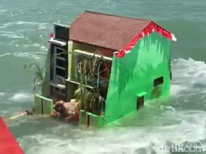 Ritual Sedekah Laut, Nelayan Kota Tegal Larung Lima Kepala Kerbau