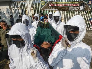 Tidak Pakai Masker, Warga Bogor Ini Digotong ke Pemakaman