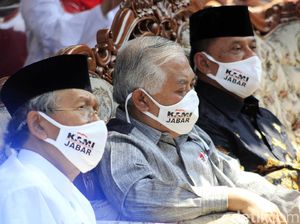 Din Syamsuddin-Gatot Nurmantyo Kompak Bermasker KAMI Jabar