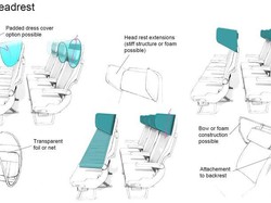 Inovasi Pesawat Terbang, Ada Penghalang di Sandaran Kepala Kursi