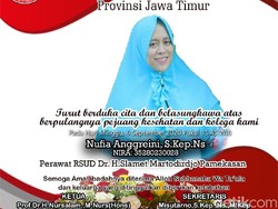 Satu Lagi Perawat di Jawa Timur Meninggal Terpapar COVID-19