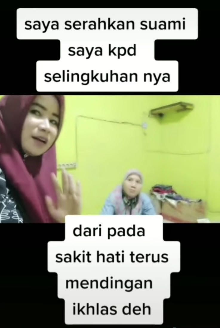 Lina saat menyerahkan pelakor ke suaminya