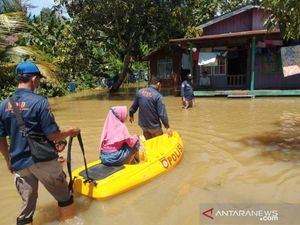 Banjir di Penajam Paser Utara Belum Surut di Hari Kedua