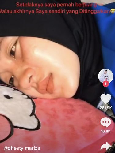 Momen pilu wanita yang ditinggal menikah
