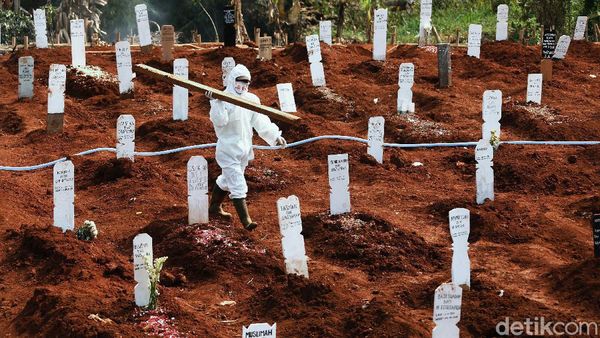 Kuota Makam Jenazah Corona di TPU Pondok Rangon Makin Menipis
