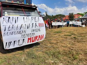 Warga Trenggalek Tolak Harga Ganti Rugi Lahan Bendungan Bagong