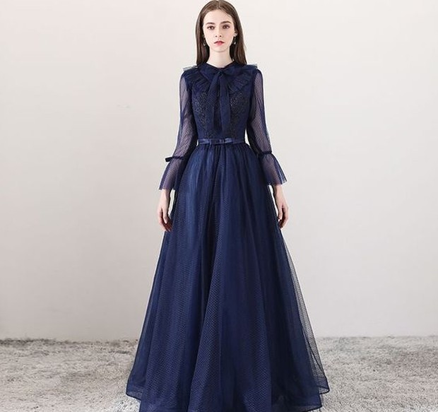 Classic chiffon dress cocok untuk para hijaber