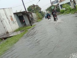 Sejumlah Ruas Jalan di Medan Tergenang Banjir