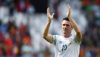 Di nomor 4 ada Robbie Keane. Selama membela Irlandia, dia menyarangkan 68 gol (Getty Images)