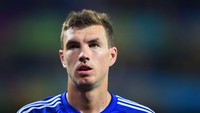 Di nomor 8 ada Edin Dzeko. Penyerang Bosnia ini memiliki 59 gol (Getty Images)