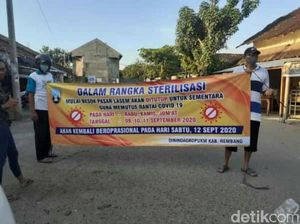 Jadi Klaster Baru Corona, Pasar Lasem di Rembang Ditutup Jadi Klaster Baru Corona, Pasar Lasem di Rembang Ditutup