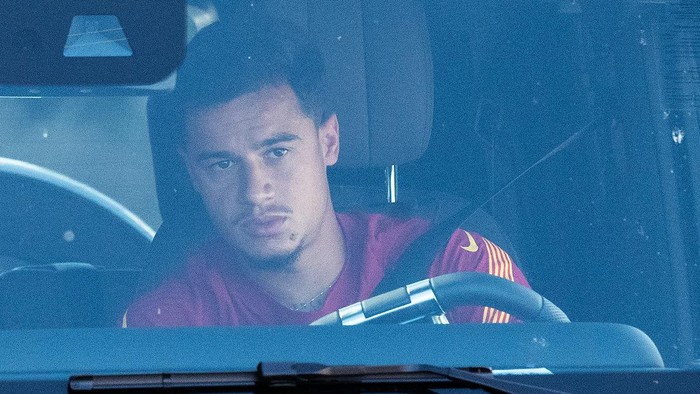 SANT JOAN DESPI, SPAIN - SEPTEMBER 07: Philippe Coutinho of FC Barcelona arrives at Joan Gamper Ciutat Esportiva for a training session on September 07, 2020 in Sant Joan Despi, in Barcelona, Spain. (Photo by David Ramos/Getty Images)