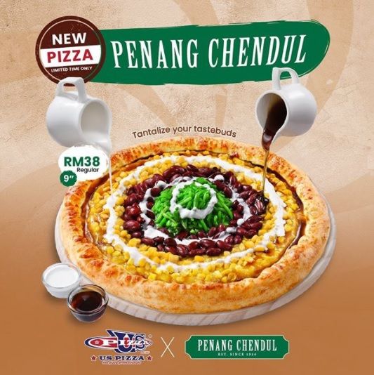 Pizza Topping Cendol di Malaysia