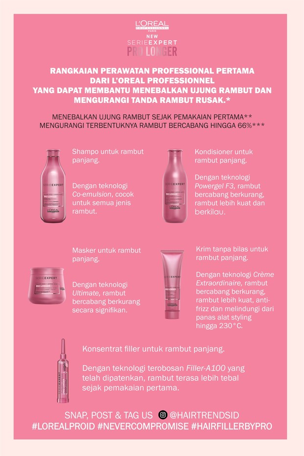 L Oreal Professionnel Luncurkan Shampoo Untuk Rambut Panjang Serie Expert Pro Longer