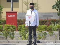 Cawabup PDIP Positif COVID-19, Cabup Sendirian di Deklarasi Sidoarjo Bermasker