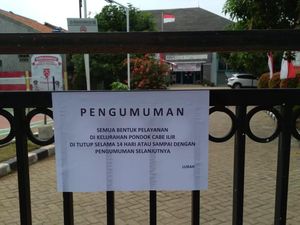 Dibuka Lagi, Kelurahan Pondok Cabe Ilir Sempat Tutup karena Ada Kabar Corona Dibuka Lagi, Kelurahan Pondok Cabe Ilir Sempat Tutup karena Ada Kabar Corona