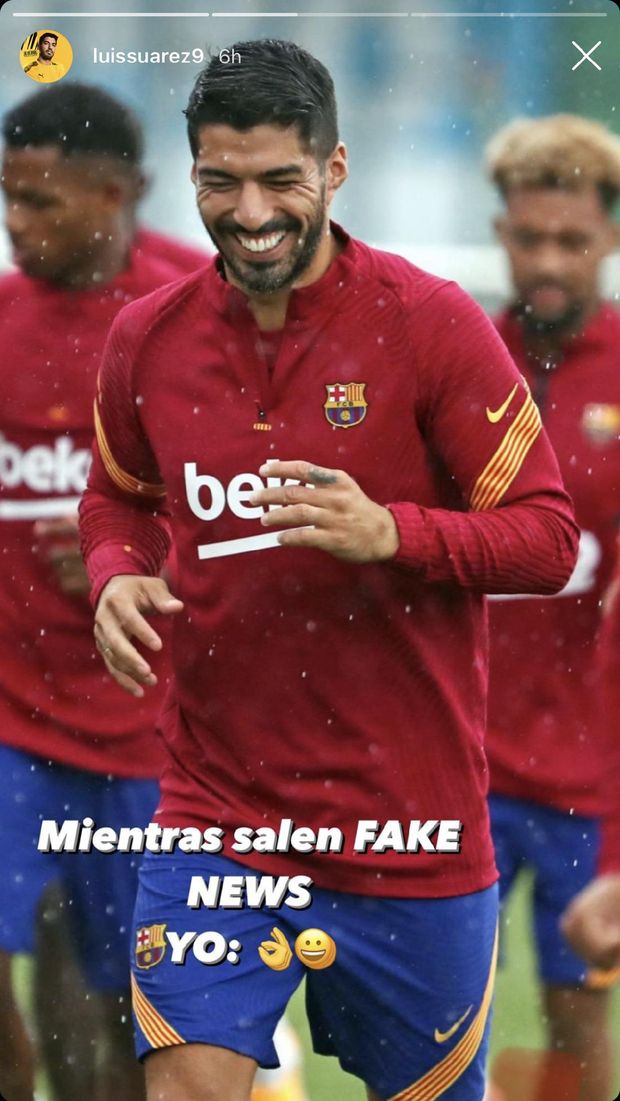 SANT JOAN DESPI, SPAIN - SEPTEMBER 07: Luis Suarez of FC Barcelona arrives at Joan Gamper Ciutat Esportiva for a training session on September 07, 2020 in Sant Joan Despi, in Barcelona, Spain. (Photo by David Ramos/Getty Images)