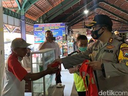 Gebrak, Gerakan Memakai Masker Bersama Kepolisian di Bojonegoro