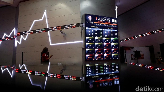 Indeks Harga Saham Gabungan (IHSG) anjlok 5% ke level 4.891. Bursa Efek Indonesia (BEI) menghentikan sementara perdagangan saham siang ini.