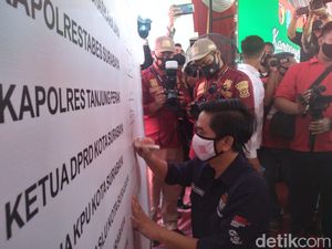 Paslon Pilkada Sepakat Terapkan Protokol Kesehatan Jogo Suroboyo