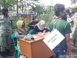Puluhan Warga Tak Bermasker Terjaring Razia di Bogor