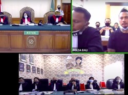 Bermasker di Dagu, Jerinx Ikuti Sidang Perdana Perkara IDI Kacung WHO