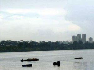 Foto: Melihat Singapura dari Malaysia