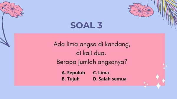 Tes Logika, Uji Kecerdasan Kamu dengan Teka-teki Ini