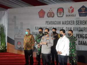 Gelar Operasi Yustisi, 34 Juta Masker Dibagikan ke Seluruh Indonesia Gelar Operasi Yustisi, 34 Juta Masker Dibagikan ke Seluruh Indonesia