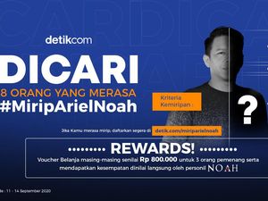 Dicari! 8 Orang Mirip Ariel Noah untuk Ikut Meramaikan Ulang Tahun Noah Ke-8