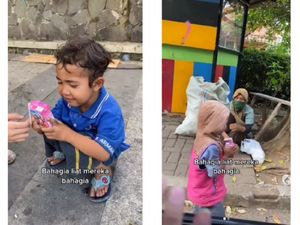 Berbagi Kebahagiaan Netizen Ini Traktir Susu Kotak Anak-anak Pemulung Berbagi Kebahagiaan Netizen Ini Traktir Susu Kotak Anak-anak Pemulung