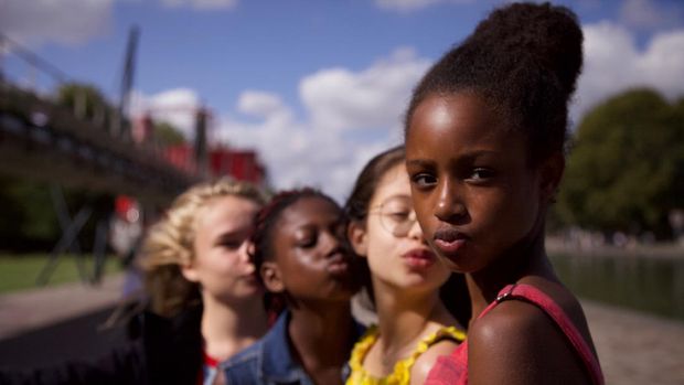 This image released by Netflix shows the cast of the coming-of-age film 