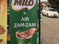 Wah! Gerai Ini Jual Racikan Es Cokelat Campur Air Zam-zam