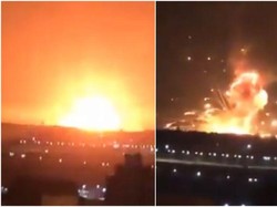 Ledakan Dahsyat Guncang Gudang Amunisi Militer Yordania