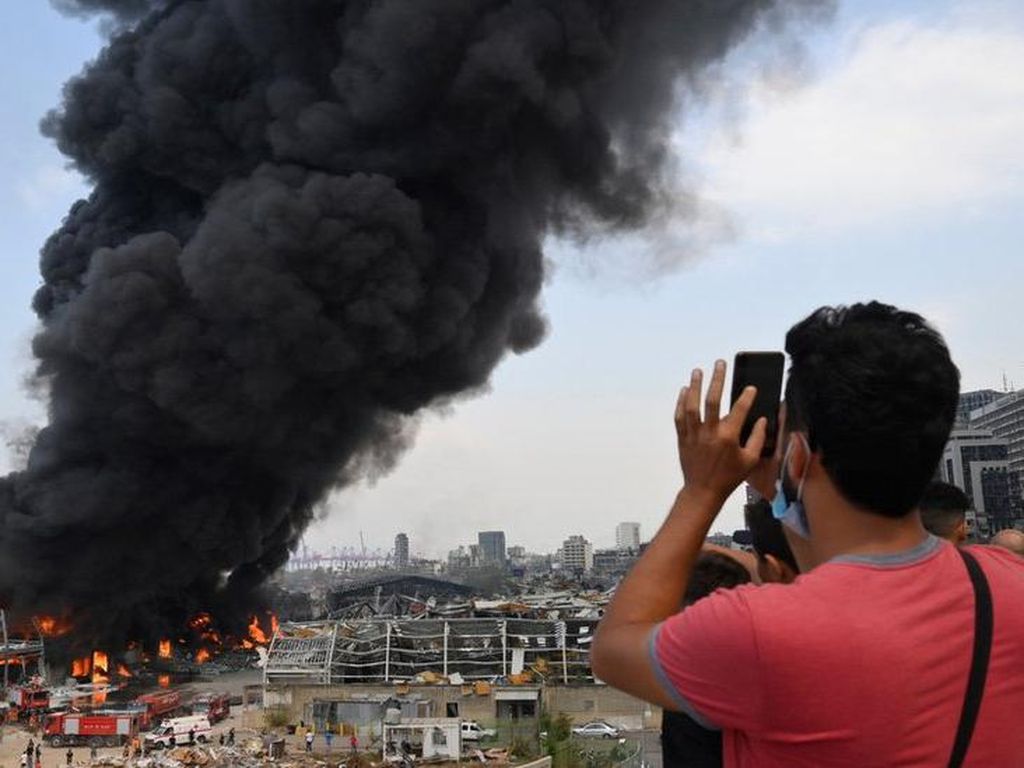 Kebakaran Lagi di Pelabuhan Beirut Usai Ledakan Amonium Nitrat, Ada Apa?