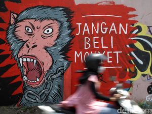 Mural Anti Perdagangan Hewan Hiasi Pasar Satwa Yogyakarta