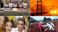 Top 5 Foto Pekan Ini: Reza Tertangkap Nyabu-TPU COVID-19 Penuh