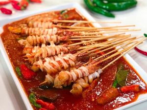 Masak Masak : Sate Seafood Garing Saus Padang Masak Masak : Sate Seafood Garing Saus Padang