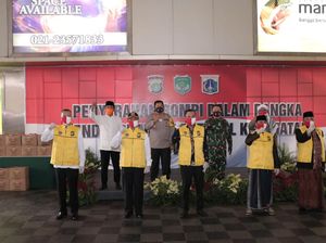 Polda Metro Gandeng 18 Komunitas Awasi Penggunaan Masker di Tanah Abang