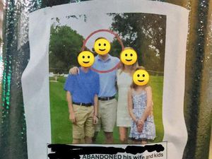 Balas Dendam, Wanita Pajang Poster Foto Keluarga & Suaminya yang Selingkuh Balas Dendam, Wanita Pajang Poster Foto Keluarga & Suaminya yang Selingkuh