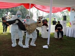 Begini Simulasi Pemungutan Suara dengan Protokol Kesehatan